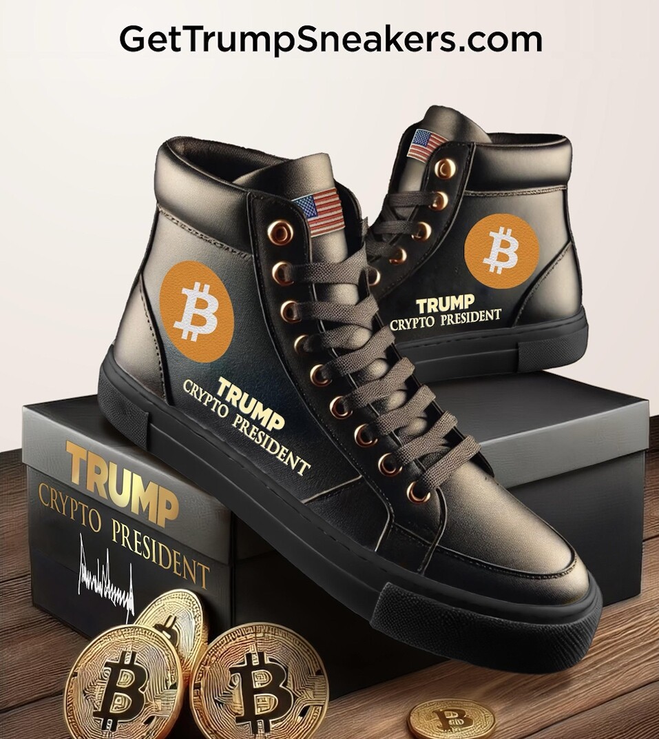 trump bitcoin shoes