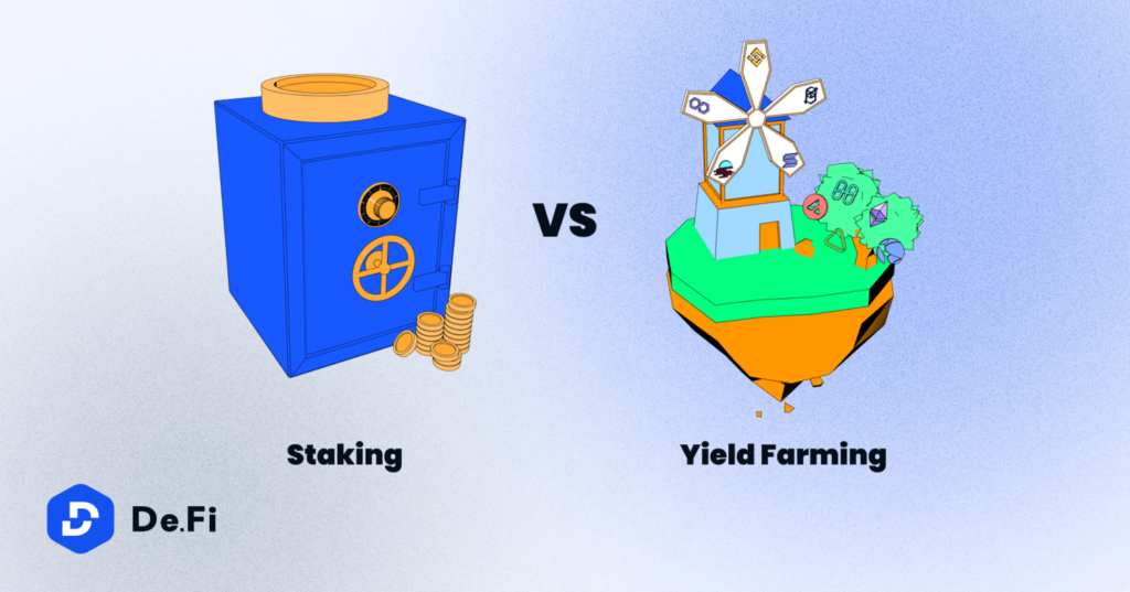 yield farming vagy staking defi