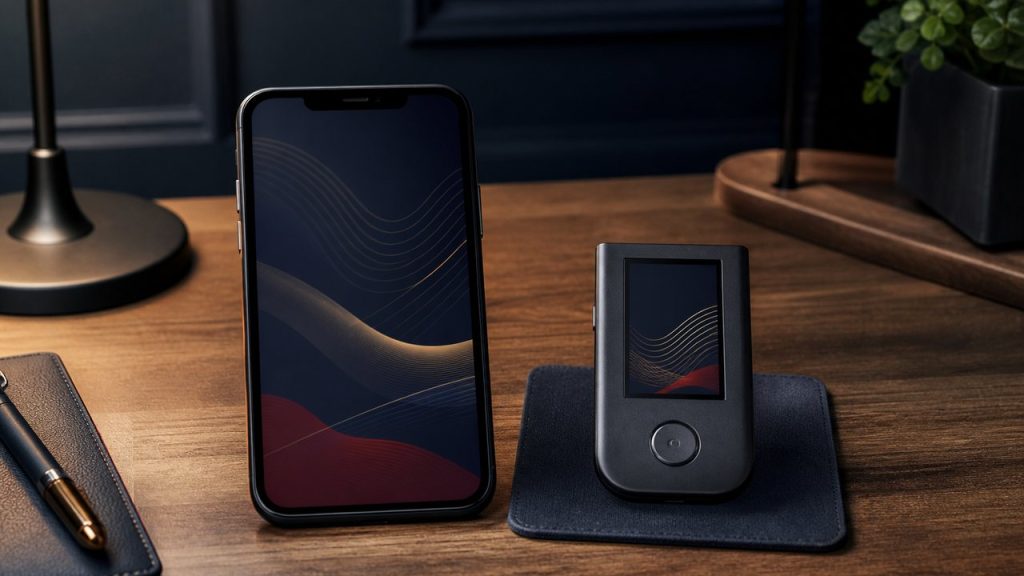 Mobilos hot wallet és fizikai hardvertárca