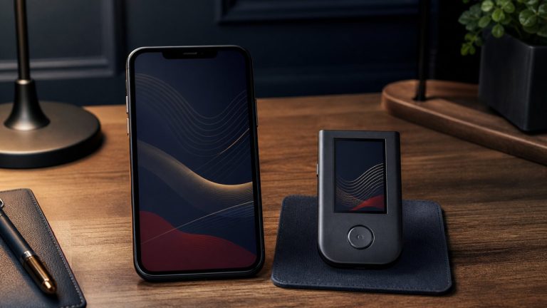 Mobilos hot wallet és fizikai hardvertárca